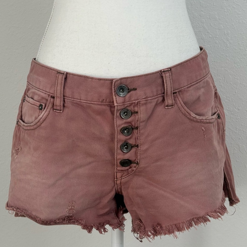 free people low waist denim shorts